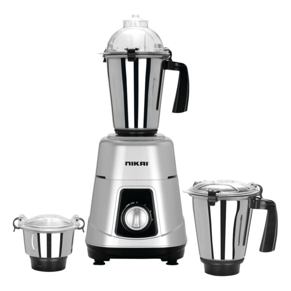 Nikai 3-in-1 Blender, 900W, Heavy Duty Motor, 3 Speeds with Pulse, Durable ABS Body, Color Silver Model – NB984A – 1 Year Warranty.