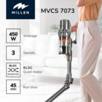 MILLEN Cordless Stick Vacuum Cleaner, BLDC Inverter Motor, 450W, Color Grey Model – MVCS7073 – 1 Year Warranty. - Image 2