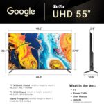 TuTu 55 Inch Smart TV, 4K UHD Google TV, Bezelless Design, Voice Control, Screen Projection, Dolyby Audio, Color Black Model – G55QU – 1 Year Warranty. - Image 6