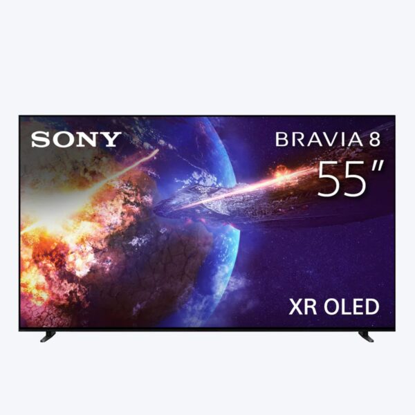 Sony 55 Inch Smart TV, BRAVIA 8 Series, XR-OLED, XR Processor, Exclusive Features For PS5 Gaming, 4K HDR, Dolby Vision, Color Black Model – K-55XR80 – 1 Year Warranty