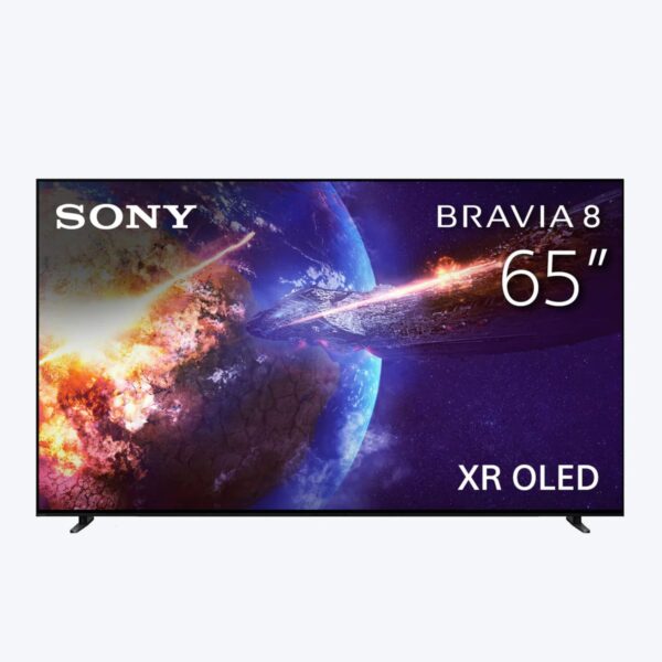 Sony 65 Inch Smart TV, BRAVIA 8 Series, XR-OLED, XR Processor, Exclusive Features For PS5 Gaming, 4K HDR, Dolby Vision, Color Black Model – K-65XR80 – 1 Year Warranty