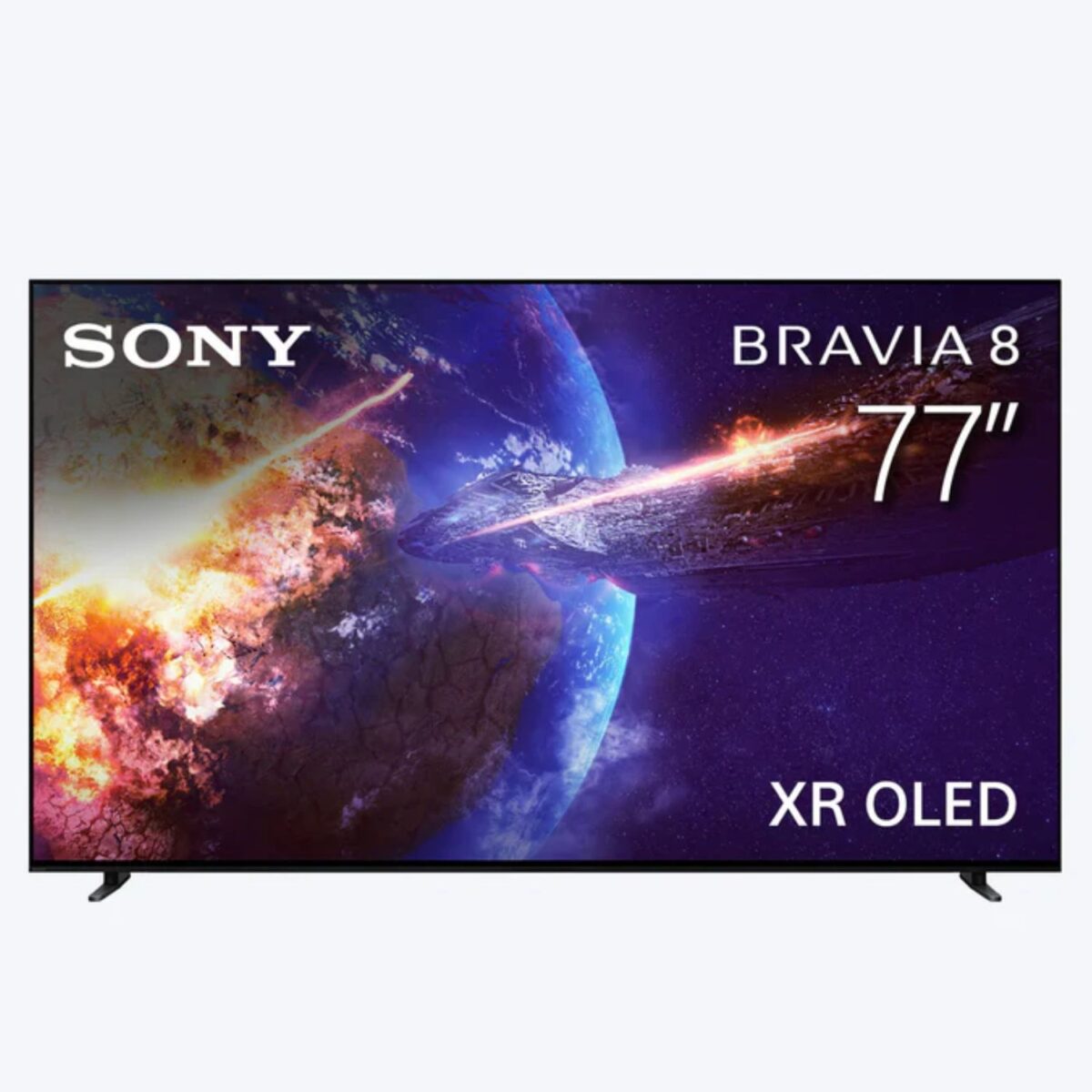 Sony 77 Inch Smart TV, BRAVIA 8 Series, XR-OLED, XR Processor, Exclusive Features For PS5 Gaming, 4K HDR, Dolby Vision, Color Black Model – K-77XR80 – 1 Year Warranty - Image 1