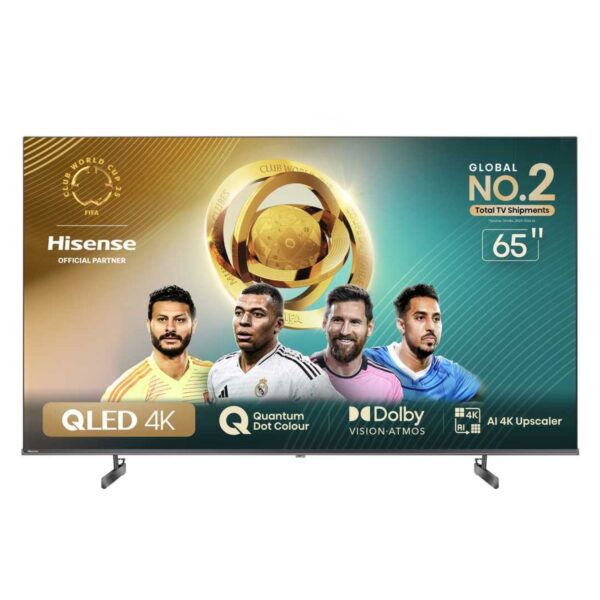 Hisense 65 Inch QLED Smart TV, Dolby Vision, Quantum Dot, Color Black 2024 Model – 65Q6N – 1 Year Warranty.