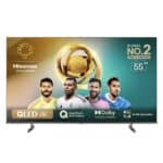 Hisense 55 Inch QLED 4K Smart TV, Series Q6N, VIDAA Operating System, Color Black (2024) Model – 55Q6N – 1 Year Warranty.