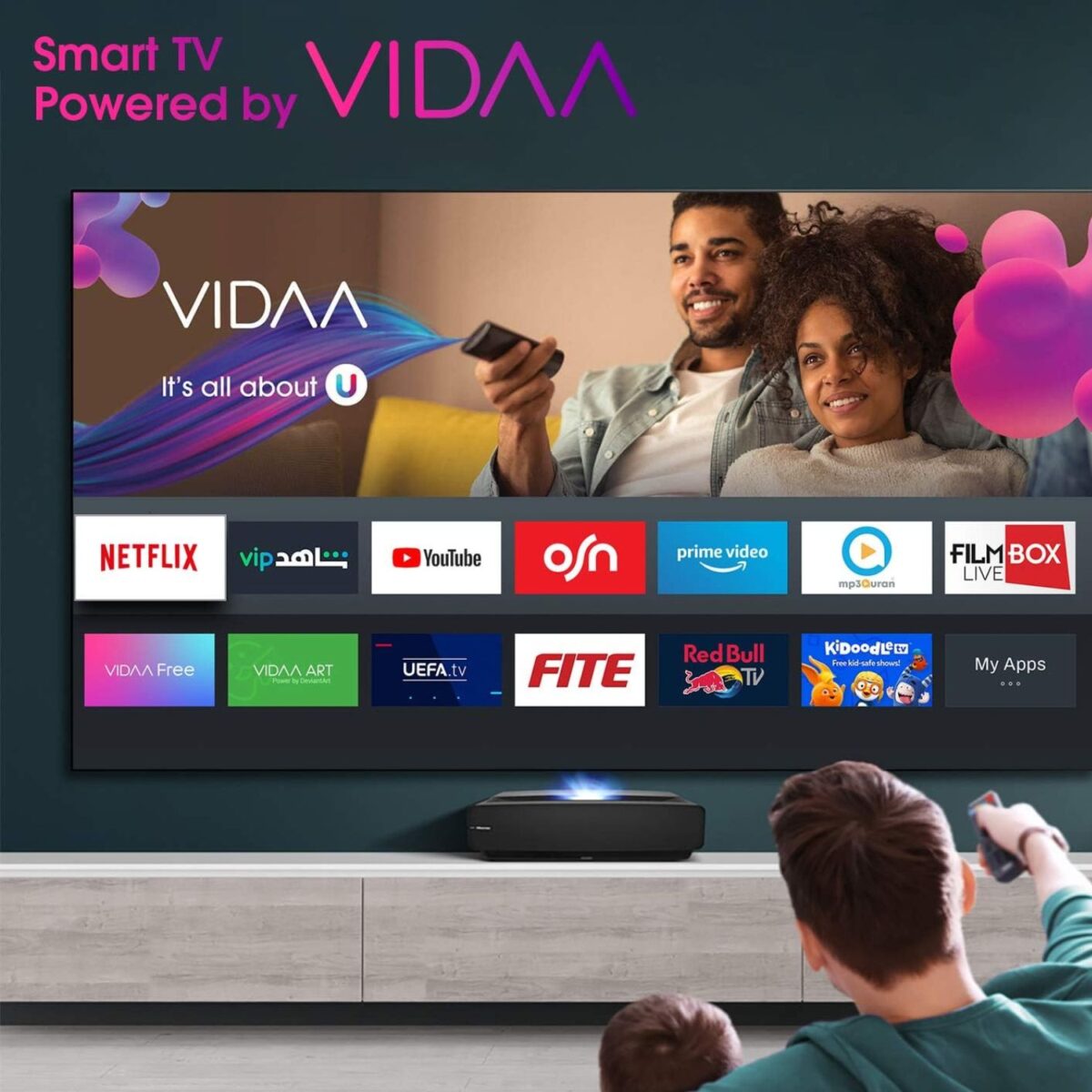 Hisense 100 Inch Smart Laser TV, 4K UHD, Dolby Vision, VIDAA TV, Color Black Model – 100L5 – 1 Year Warranty. - Image 5