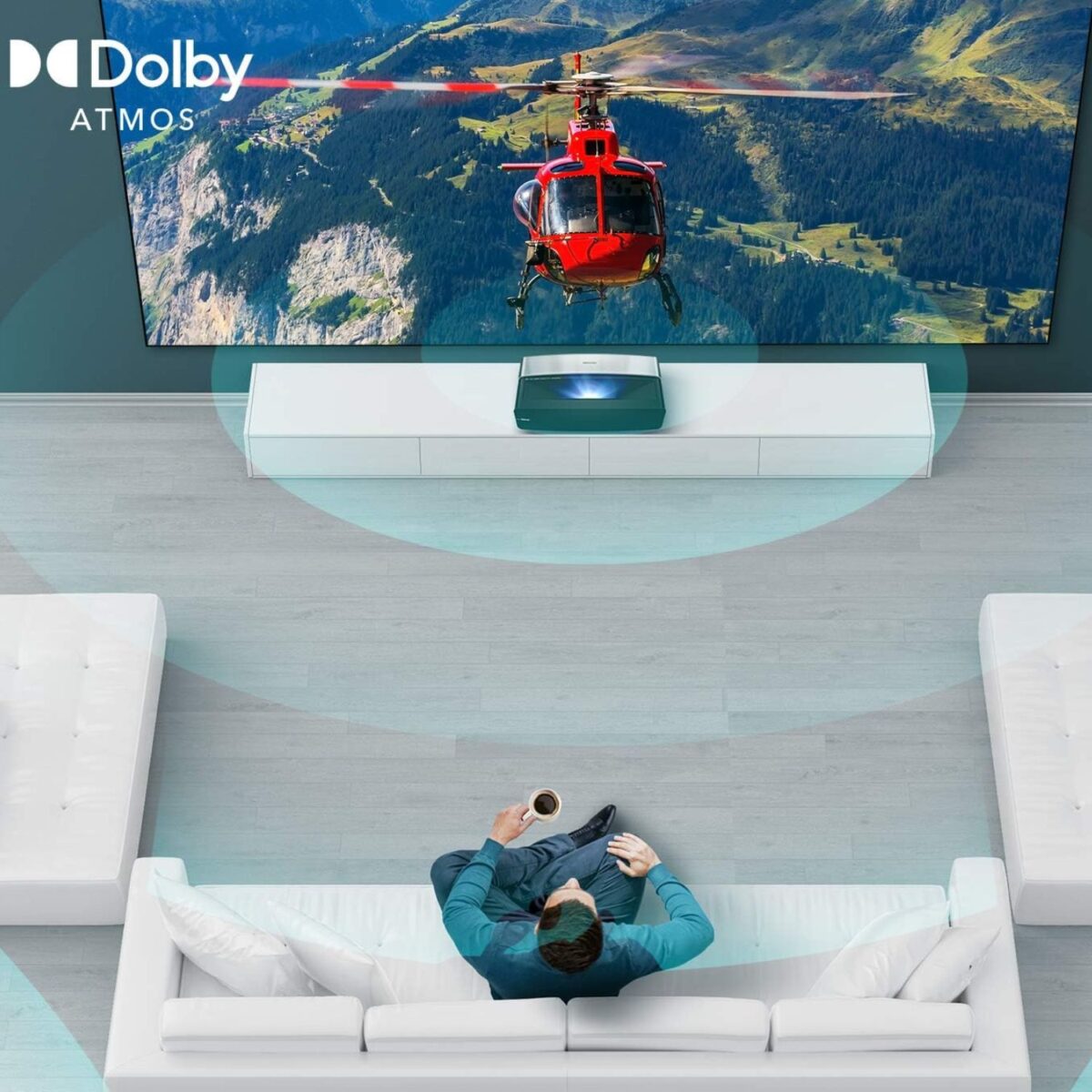 Hisense 100 Inch Smart Laser TV, 4K UHD, Dolby Vision, VIDAA TV, Color Black Model – 100L5 – 1 Year Warranty. - Image 6