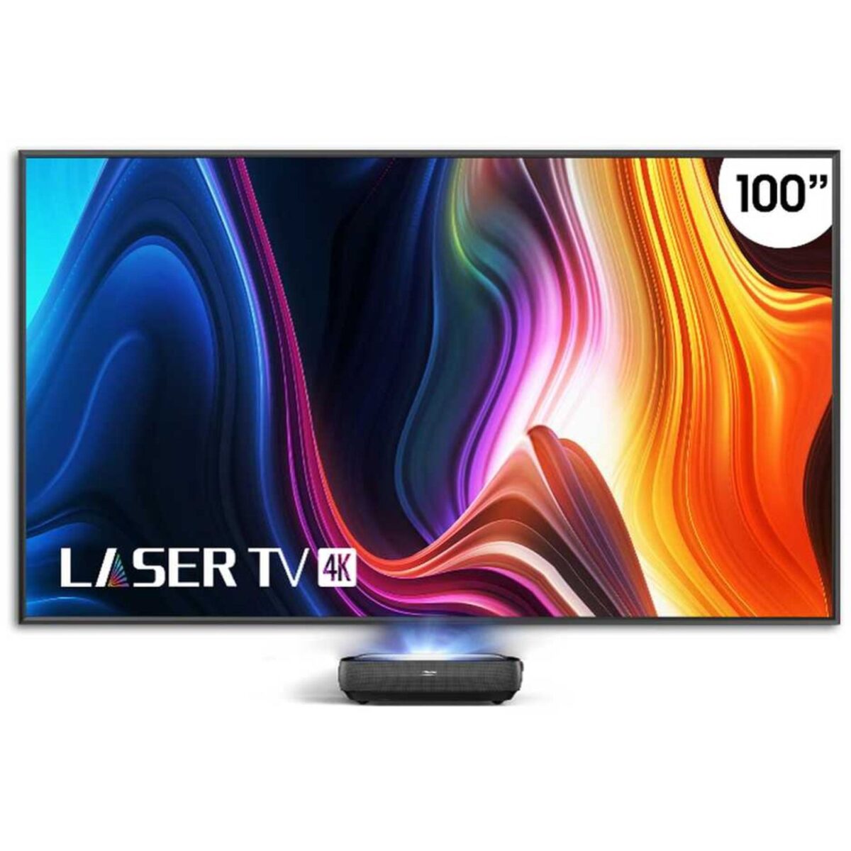 Hisense 100 Inch Trichroma Laser Smart TV, L9H Series, 4K UHD, VIDAA TV, UST Projector, 2024 Model, Color Black/Grey Model – 100L9HD – 1 Year Warranty. - Image 1