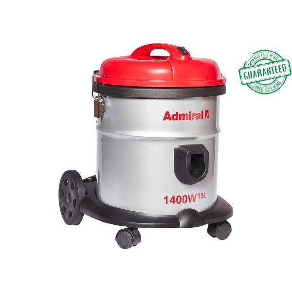 Admiral 15 Liters Drum Vacuum Cleaner, Red Model – ADVD1514AC | 1 Year Full Warranty