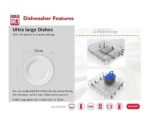 Sharp Free Standing Dishwasher, 12 Place Settings, 6 Programs, Color Silver Model – QWMB612SS3 – 1 Year Warranty. - Image 3