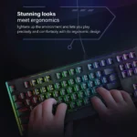 Vertux Comando High Performance Mechanical Gaming Keyboard, Black- Comando - Image 3