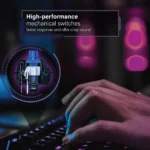 Vertux Comando High Performance Mechanical Gaming Keyboard, Black- Comando - Image 4