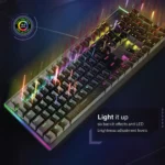 Vertux Comando High Performance Mechanical Gaming Keyboard, Black- Comando - Image 5