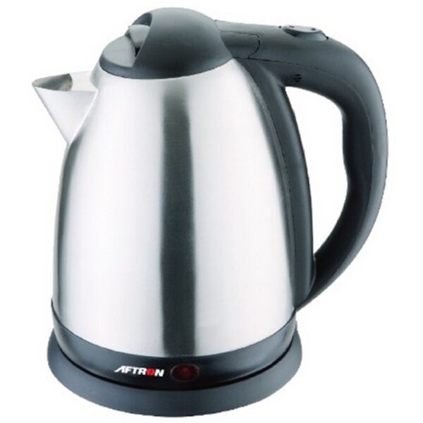 AFTRON 1.7 Liters Electrical Kettle Stainless Steel Body On/Off Switch Silver Model – AFEK1700N – 1 Year Warranty