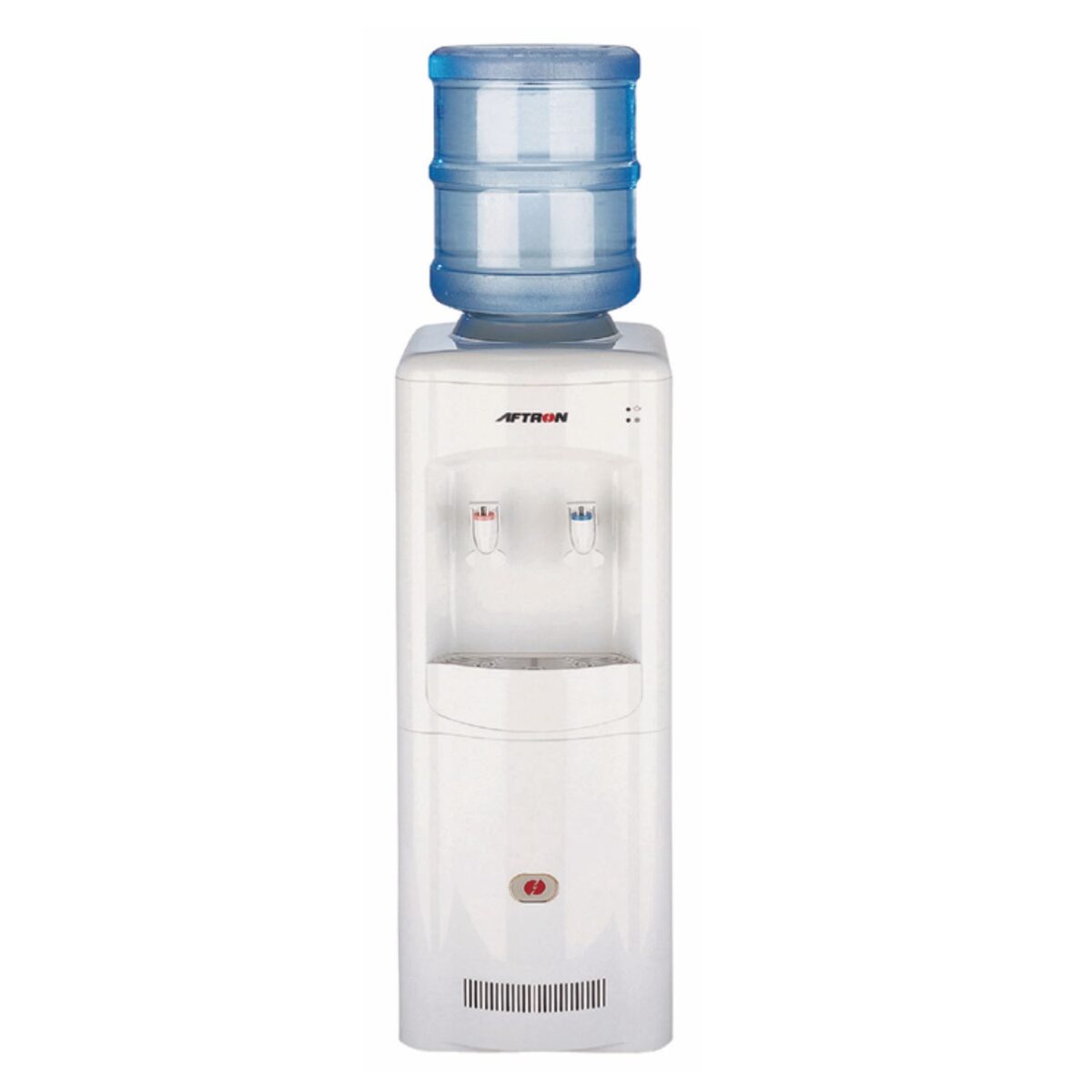 Aftron 2 Tap Top Loading Water Dispenser Free standing Hot and Cold ABS Plastic body Stainless steel tank Fast cooling compressor Color White Model – AFWD5700 – 1 Year Full 5 Years Compressor Warranty. - Image 2