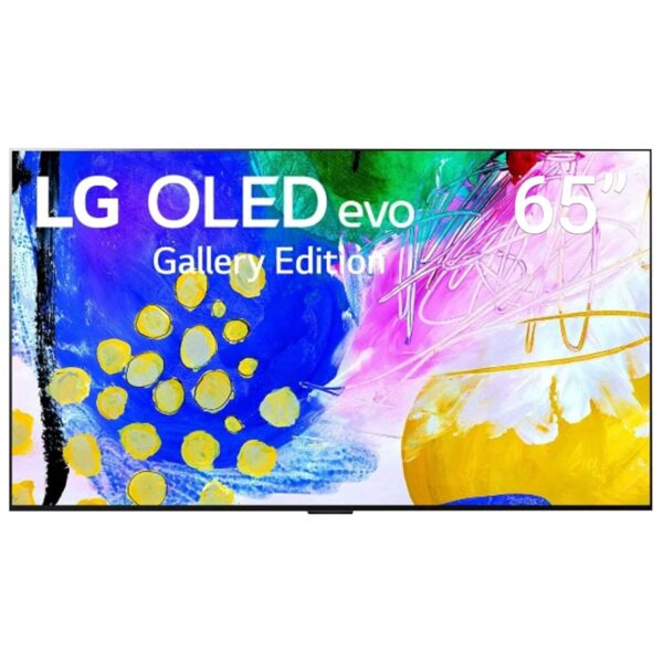 LG 65 Inch OLED Evo TVG2 Series, Gallery Design 4K Cinema HDR webOS22 with ThinQ AI Pixel Dimming BLACK Model -OLED65G26LA -1 Year Warranty