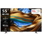 TCL 55 Inch 4K Ultra HD Google 4K Smart Android TV (2024 Model) Black Model 55P755 | 1 Year Warranty