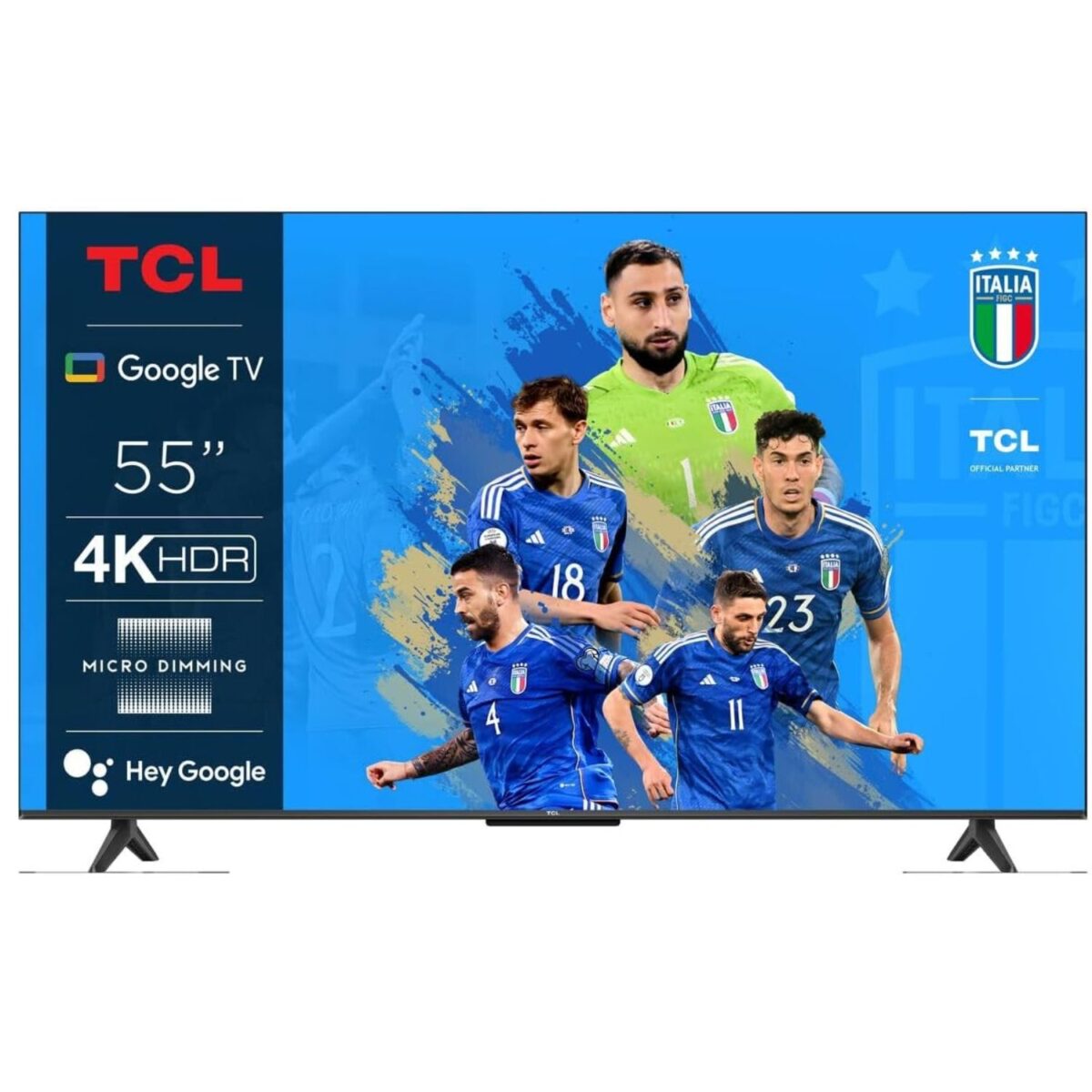 TCL 55-Inch UHD 4K Smart LED Google TV Black Model 55P61B | 1 Year Warranty - Image 1