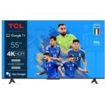 TCL 55-Inch UHD 4K Smart LED Google TV Black Model 55P61B | 1 Year Warranty