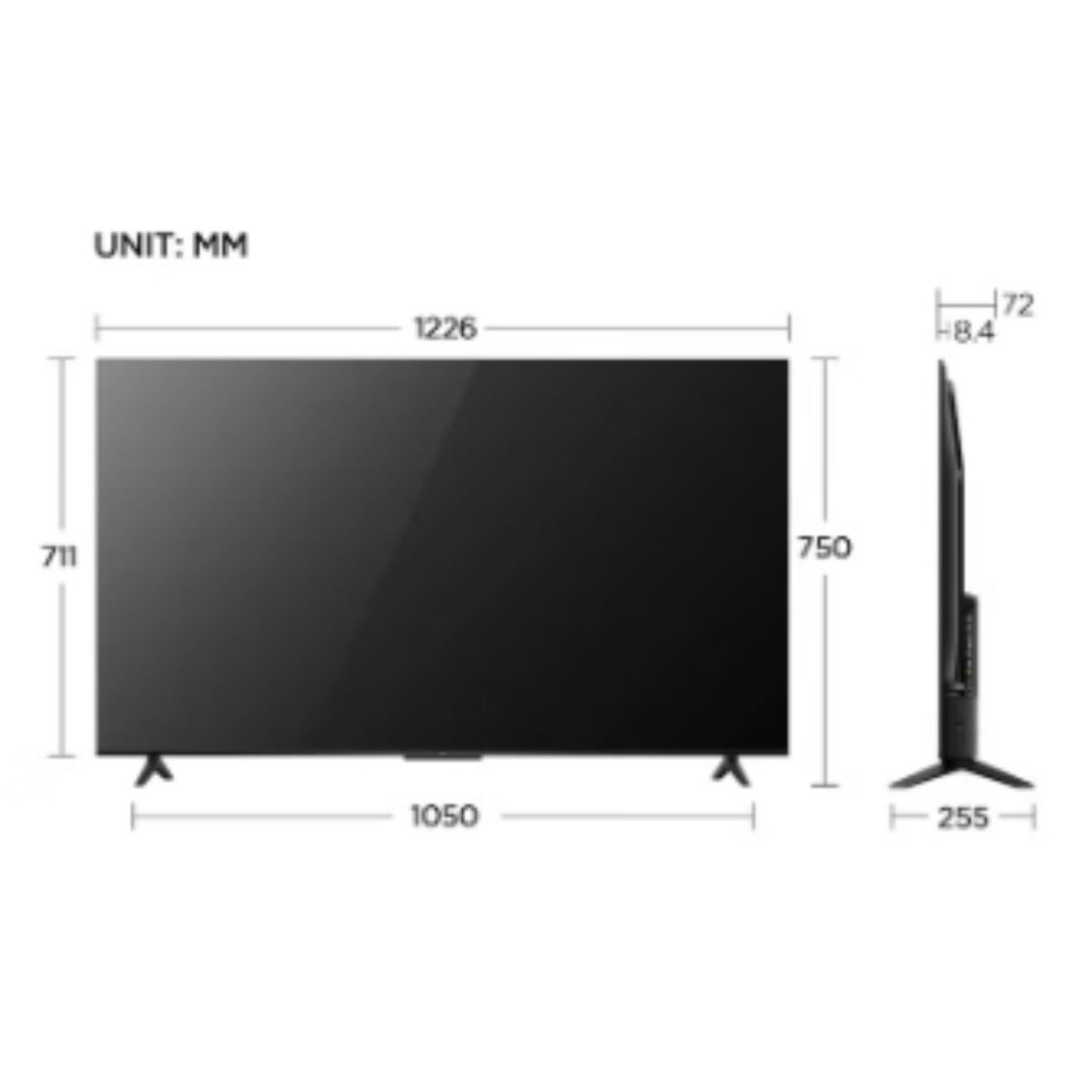 TCL 55-Inch UHD 4K Smart LED Google TV Black Model 55P61B | 1 Year Warranty - Image 3