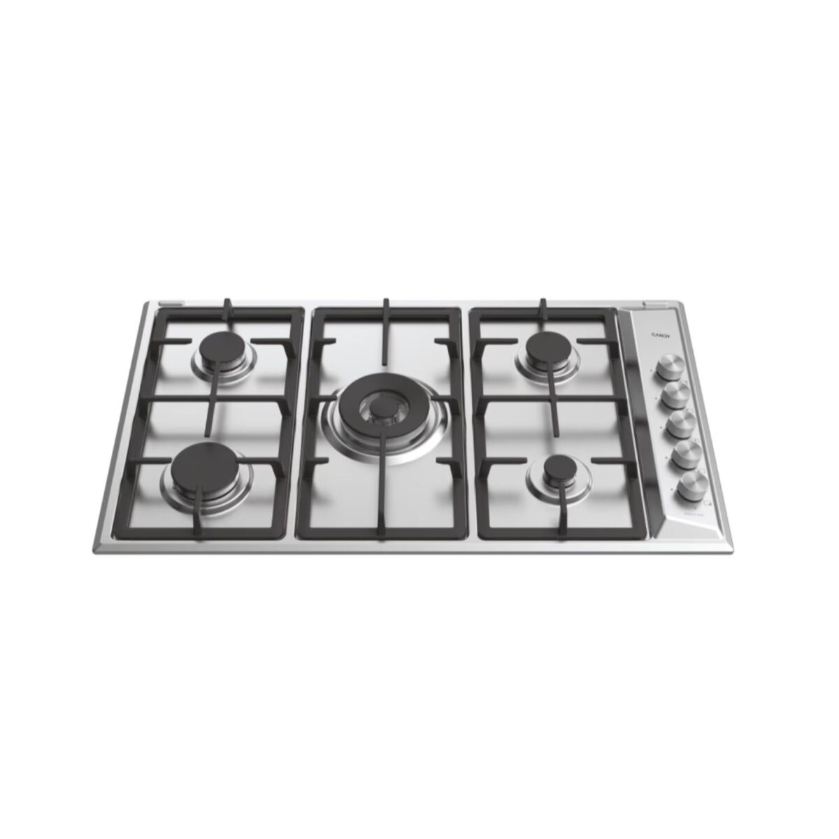 Candy 5 zones Gas On Metal Classic Hobs, Gas, Inox plate, Stainless Steel, Model – CHG938WPLX LPG – 1 Year Warranty - Image 1