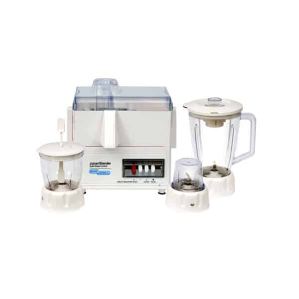 Super General 1.8 Liters 3 in 1 Blender Chopper Grinder and Mill Food Processor Color White Model SGBGS77 | 1 Year Warranty