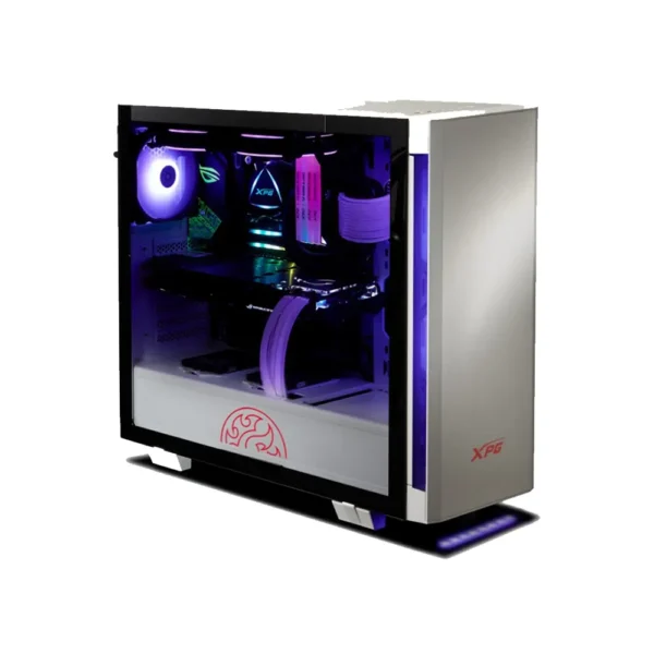 XPG INVADER White Mid-Tower Chassis w/ ARGB Downlight | INVADER-WHCWW