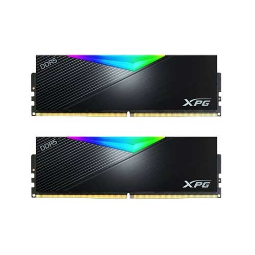 XPG Lancer RGB 32GB (2x16GB) DDR5 Memory, 5200MHz Tested Speed, CL38 Latency, Dual Channel Kit, PC5-41600, 1.25 V, Intel XMP 3.0, Integ Heatsink, Unbuffered, ECC, – AX5U5200C3816G-DCLARBK
