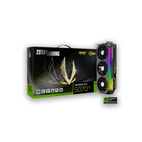 ZOTAC GAMING GeForce RTX 5070 Ti AMP Extreme INFINITY 16GB GDDR7  Graphics Card – ZT-B50710B-10P