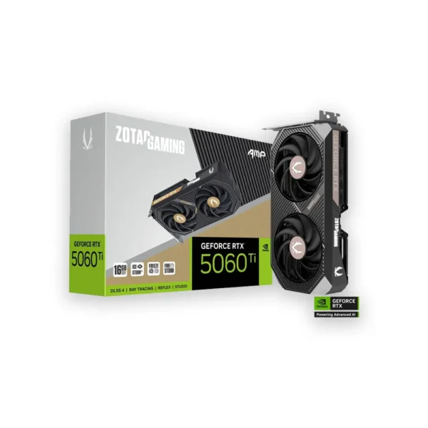 ZOTAC Gaming GeForce RTX 5060 Ti 16GB AMP GDDR7 Graphics card- ZT-B50620F-10M