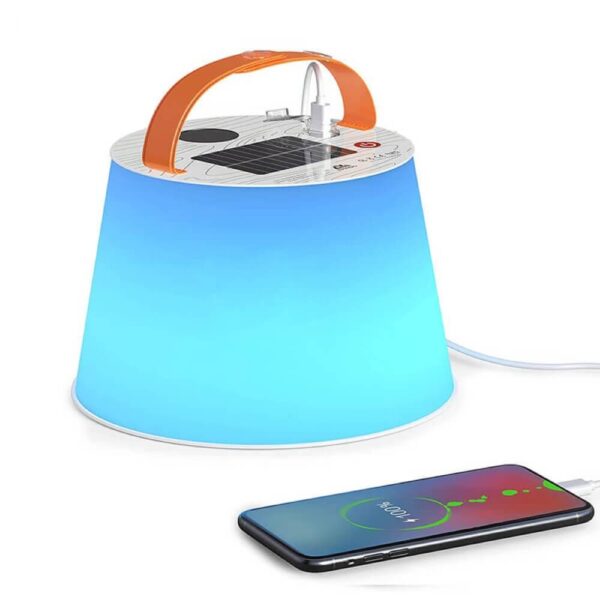 ZTARX Inflatable Solar & USB Powered Color LED Lamp