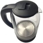 AFRA Japan 1.8 Liters Electric Kettle Glass Black/Silver Model ‎AF-1820KTGL | 1 Year Full Warranty - Image 3
