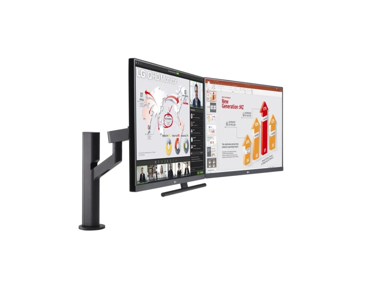 LG Monitor Ergo Dual with Daisy Chain 27″ QHD - Image 1