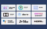 CHiQ 43 Inch LED Smart TV HD Android 11.0 Color Black Model – L43G7P – 1 Year Warranty. - Image 3
