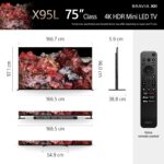 Sony 75 Inch LED 4K UHD Smart Google TV (X95L Series) Black Model XR-75X95L | 1 Year Full Warranty - Image 6