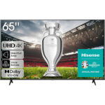 Hisense 65 Inch UHD 4K Smart TV VIDAA Dolby DTS HD Sound High Contrast YouTube, Netflix Shahid OSN Color Black Model – 65A6K – 1 Year Warranty.