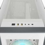 Corsair iCUE 5000X RGB Tempered Glass Mid-Tower ATX PC Gaming Case with 3x120mm RGB Fans – White - Image 3
