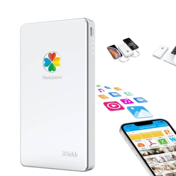 iDiskk Mfi Certified External Hard Drive for Apple & Android