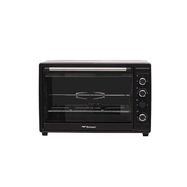 Bompani 80 Liters Electric Oven With Rotisserie And Convection Fan Black Model-BEO80 | 1 Year Warranty