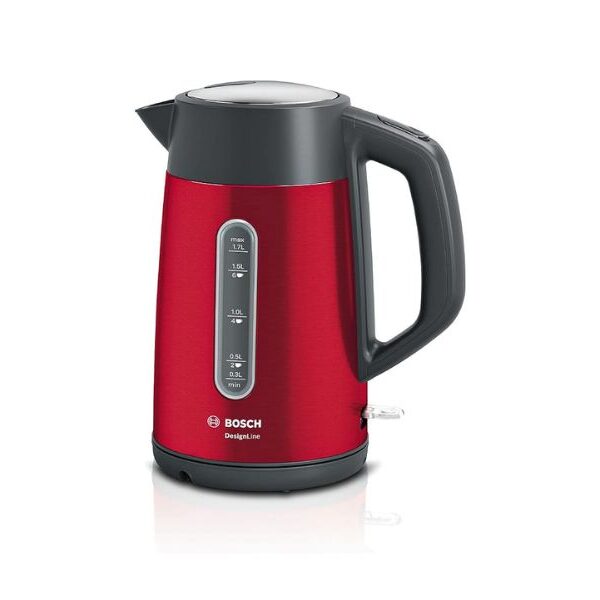 Bosch 1.7 Litres Electric Kettle DesignLine Color Glamour Red Model-TWK4P434GB | 1 Year Brand Warranty.