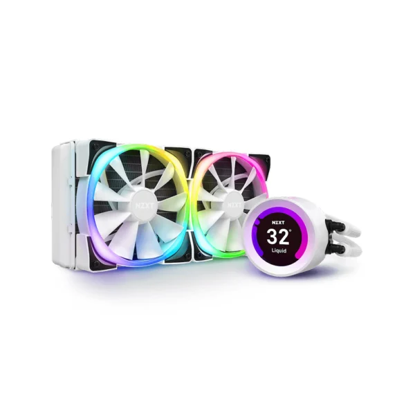 Nzxt Kraken Z53 RGB 240mm Liquid Cooler, LCD Display – White