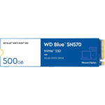 Western Digital 500GB WD Blue SN570 NVMe Internal Solid State Drive SSD – Gen3 x4 PCIe 8Gb/s, M.2 2280, Up to 3,500 MB/s (WDS500G3B0C)