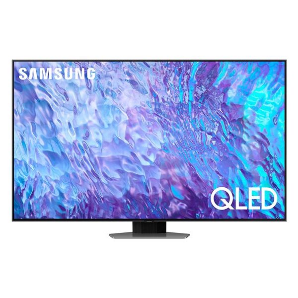 Samsung 55 Inch QLED 4K Smart TV, (Series Q80C), Neural Quantum Processor 4K, Quantum HDR+, Color Carbon Silver Model – QA55Q80CAUXZN – 1 Year Warranty.