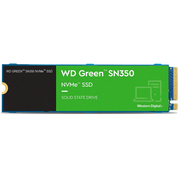 Western Digital 480GB WD Green SN350 NVMe Internal SSD Solid State Drive – Gen3 PCIe, M.2 2280, Up to 2,400 MB/s (WDS480G2G0C)