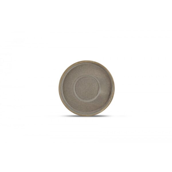 Saucer 14cm Upst.Rim Cup 20cl Structo Brown