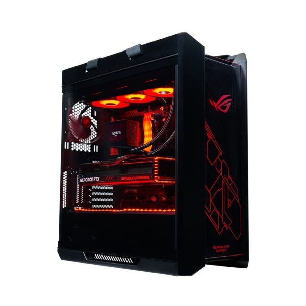 GAME SEKRET Nexus Ultima Gaming PC – AMD Ryzen 9-9950X3D | RTX 5080 16GB GPU | 128GB DDR5 RAM | 990 Pro 2TB SSD + 4TB HDD | 360mm w/LCD Liquid Cooler | Desktop Computer