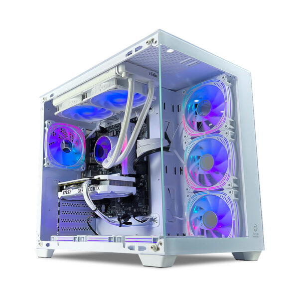 GAME SEKRET Deluxe Pro Gaming PC – Core i5-14600K(F) | RTX 4060Ti 16GB | 32GB D4 RAM | 2TB SSD + 2TB HDD | 240mm Liquid Cooler | Desktop Computer