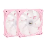 darkFlash Twister DX240 ARGB AIO Liquid CPU Cooler Pink - Image 3