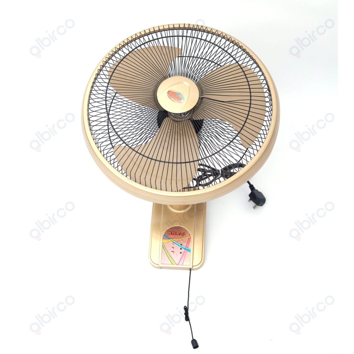 PAKISTAN BELVIN WALL FAN 18″ GOLD - Image 1