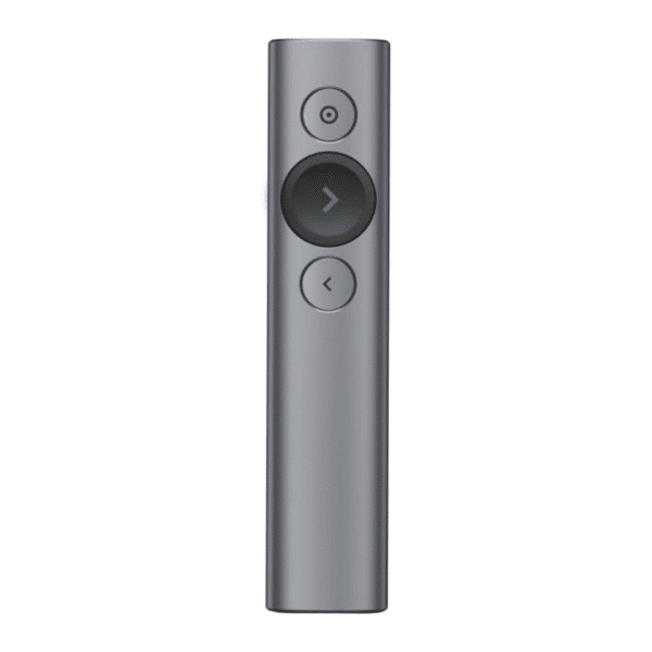 Logitech Spotlight Presentation Remote – Universal Wireless Presentation Clicker with Laser Pointer, Advanced Digital Highlighting, Bluetooth, 30 m Range and Quick Charging – Slate