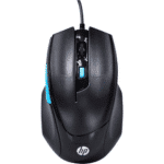 HP M150 Wired USB Mouse With LED Light DPI Control For PC And Laptop – Black